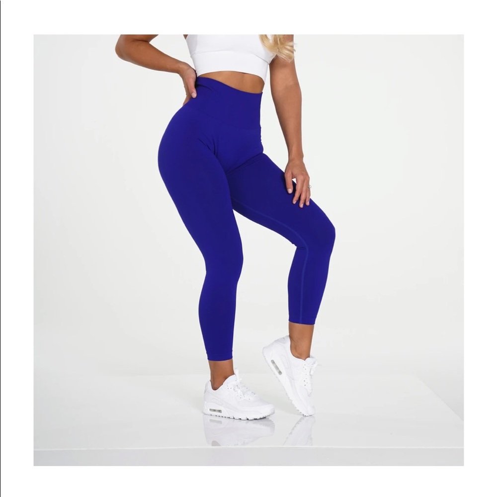 NVGTN cobalt solid seamless leggings